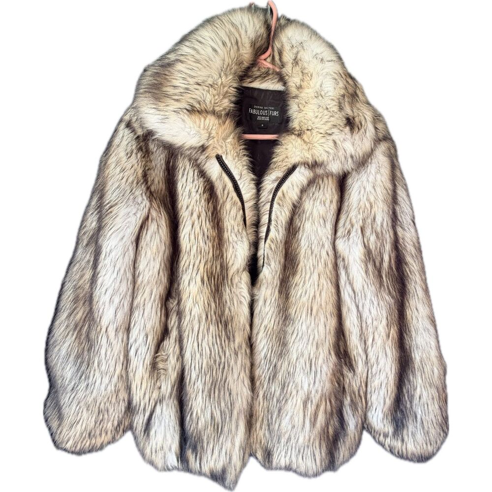 Donna Salyers’ Fabulous Furs Yukon Faux Fur Zip Jacket - Small